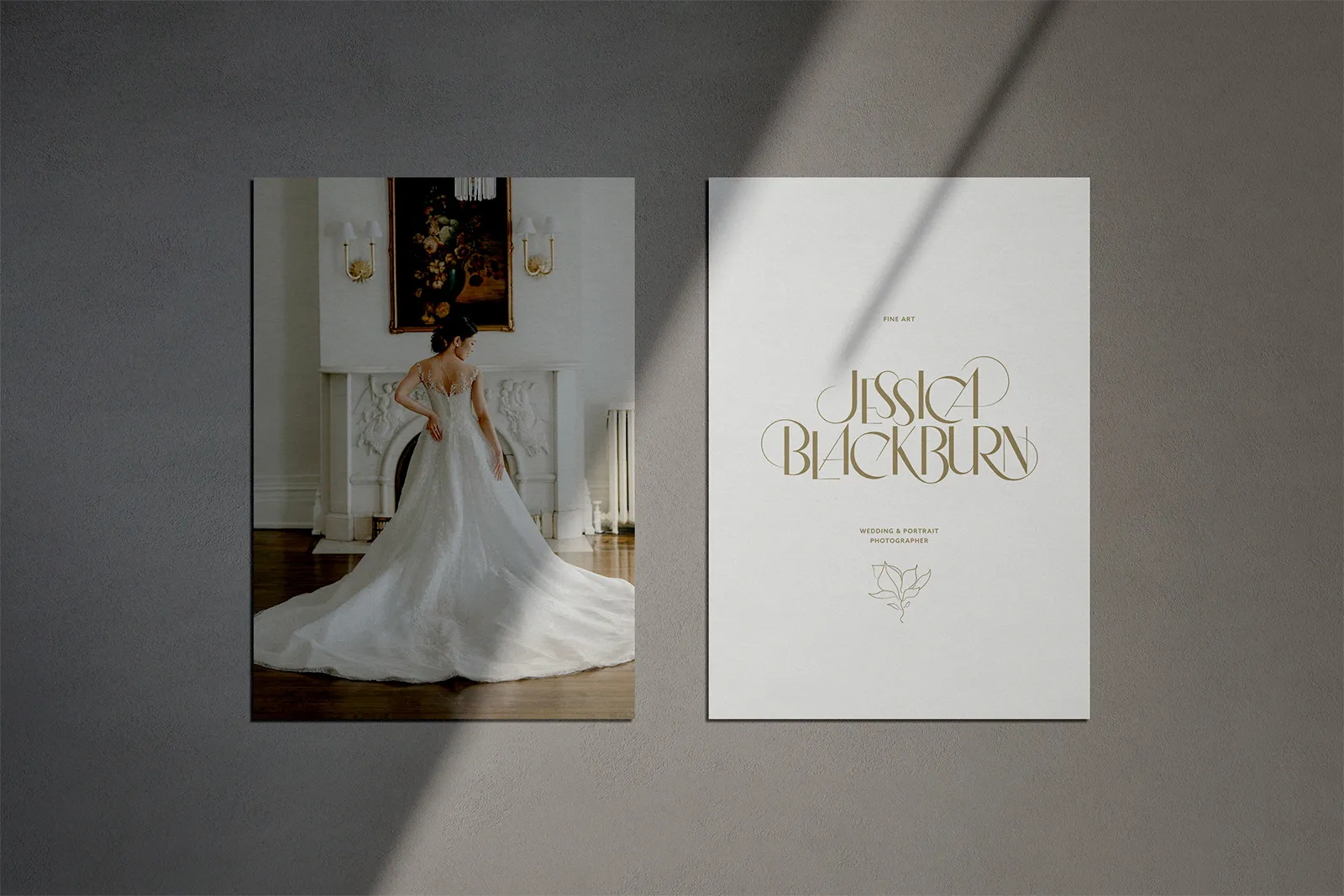 A hand-lettered logo design for luxury wedding photographer